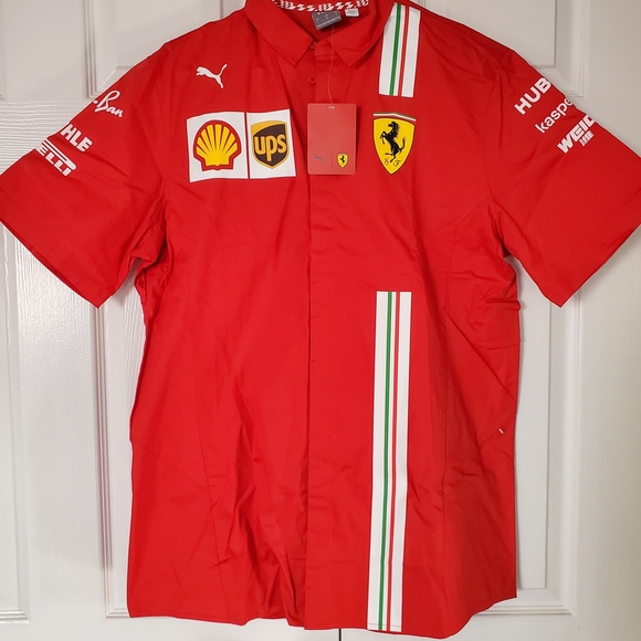 Puma Red Ferrari Racing Men's Shirt - Picture 1 of 7